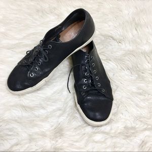 Frye Brett Low Black Leather Sneaker